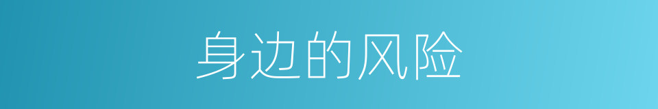 身边的风险的同义词