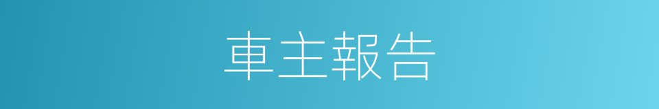 車主報告的同義詞