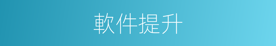 軟件提升的同義詞