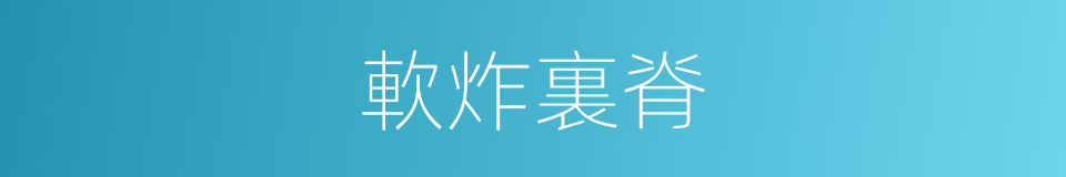 軟炸裏脊的同義詞