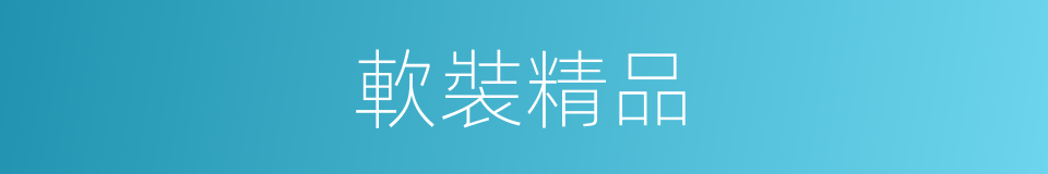 軟裝精品的同義詞