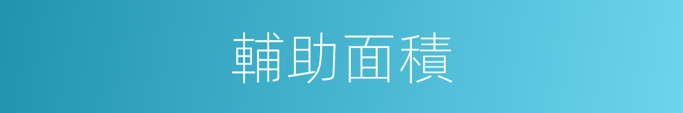 輔助面積的意思