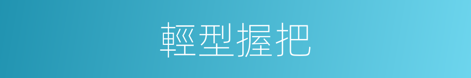 輕型握把的同義詞
