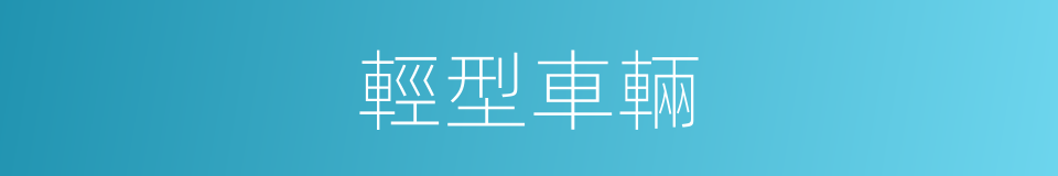 輕型車輛的同義詞