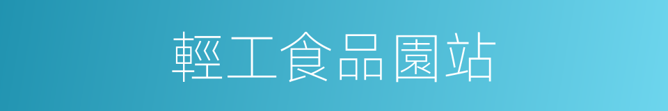輕工食品園站的同義詞