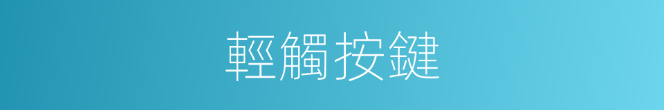 輕觸按鍵的同義詞