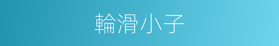 輪滑小子的同義詞