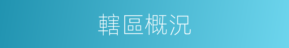 轄區概況的同義詞