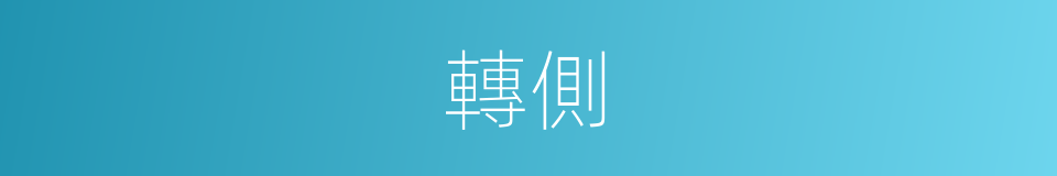 轉側的意思