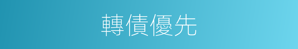 轉債優先的同義詞