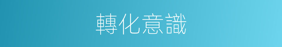 轉化意識的同義詞