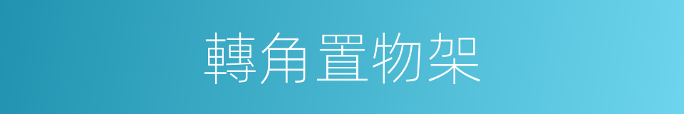 轉角置物架的同義詞