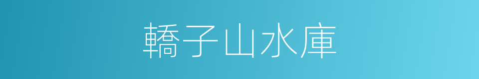 轎子山水庫的同義詞