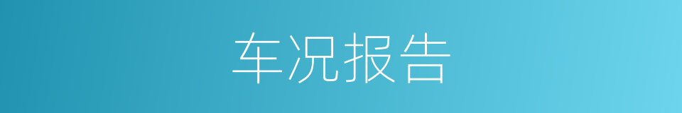 车况报告的同义词