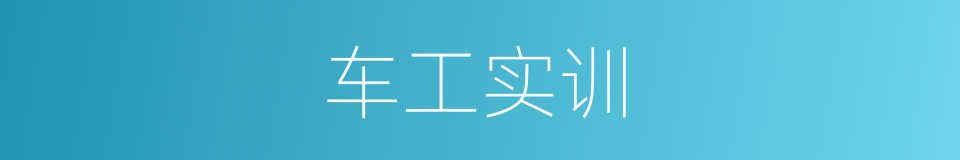 车工实训的同义词