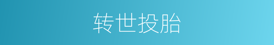 转世投胎的同义词