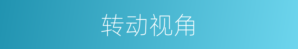 转动视角的同义词