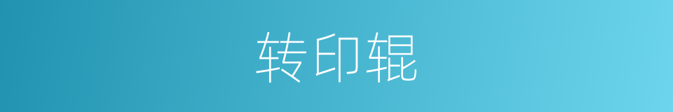 转印辊的同义词