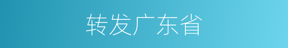 转发广东省的同义词