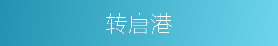 转唐港的同义词