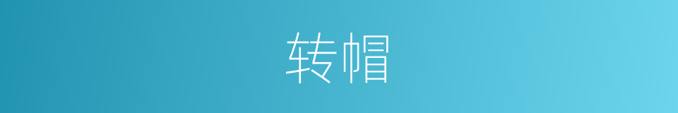 转帽的同义词