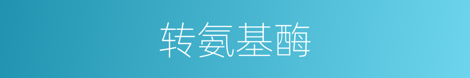 转氨基酶的意思
