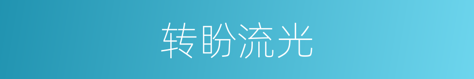 转盼流光的意思