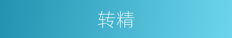 转精的同义词