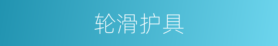 轮滑护具的同义词