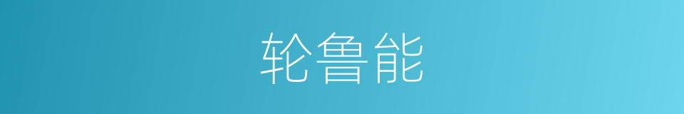 轮鲁能的同义词