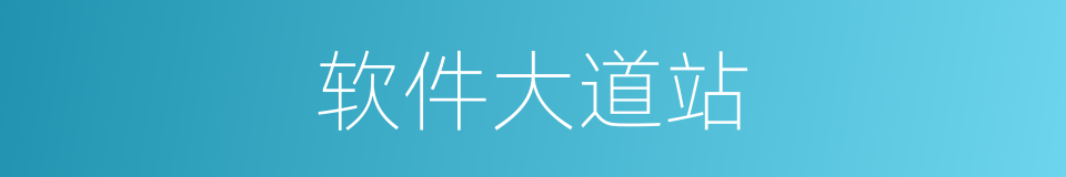 软件大道站的同义词
