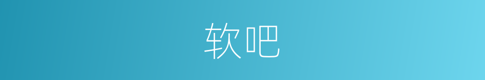 软吧的意思