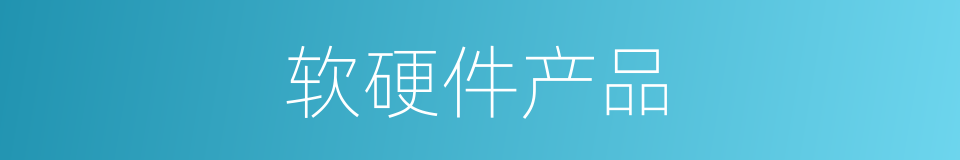 软硬件产品的同义词