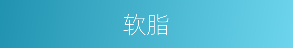 软脂的意思