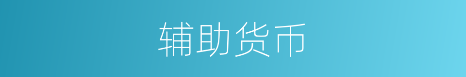 辅助货币的意思