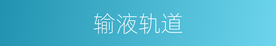 输液轨道的同义词