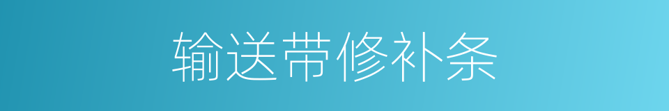 输送带修补条的同义词