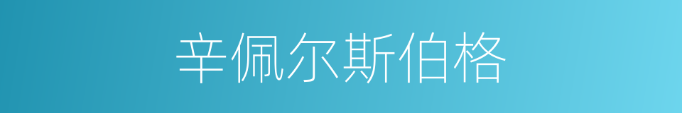 辛佩尔斯伯格的同义词