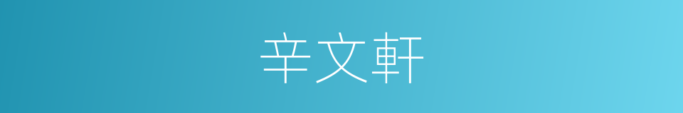 辛文軒的同義詞