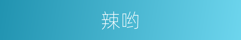 辣哟的意思