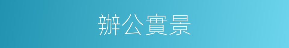 辦公實景的同義詞