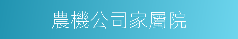農機公司家屬院的同義詞