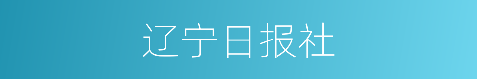 辽宁日报社的同义词