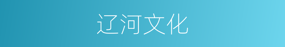 辽河文化的同义词