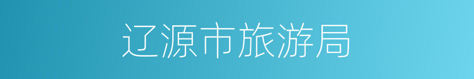 辽源市旅游局的同义词