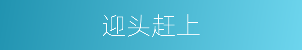 迎头赶上的意思