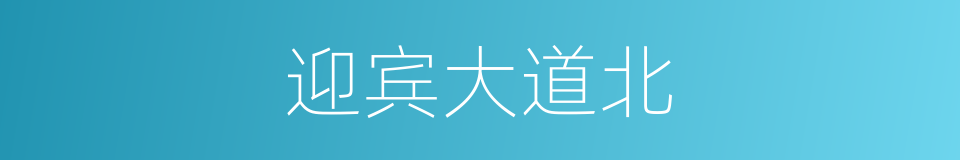 迎宾大道北的同义词