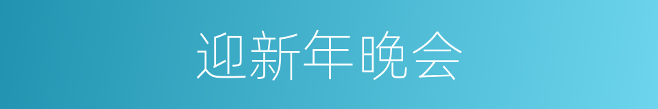 迎新年晚会的同义词