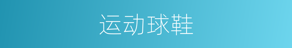 运动球鞋的同义词