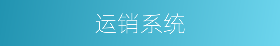 运销系统的同义词